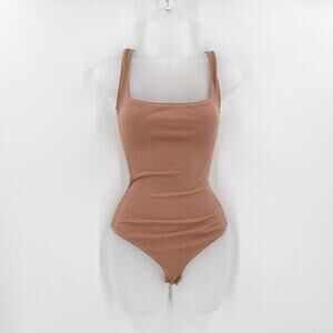 SKIMS Tan Shapewear Bodysuit